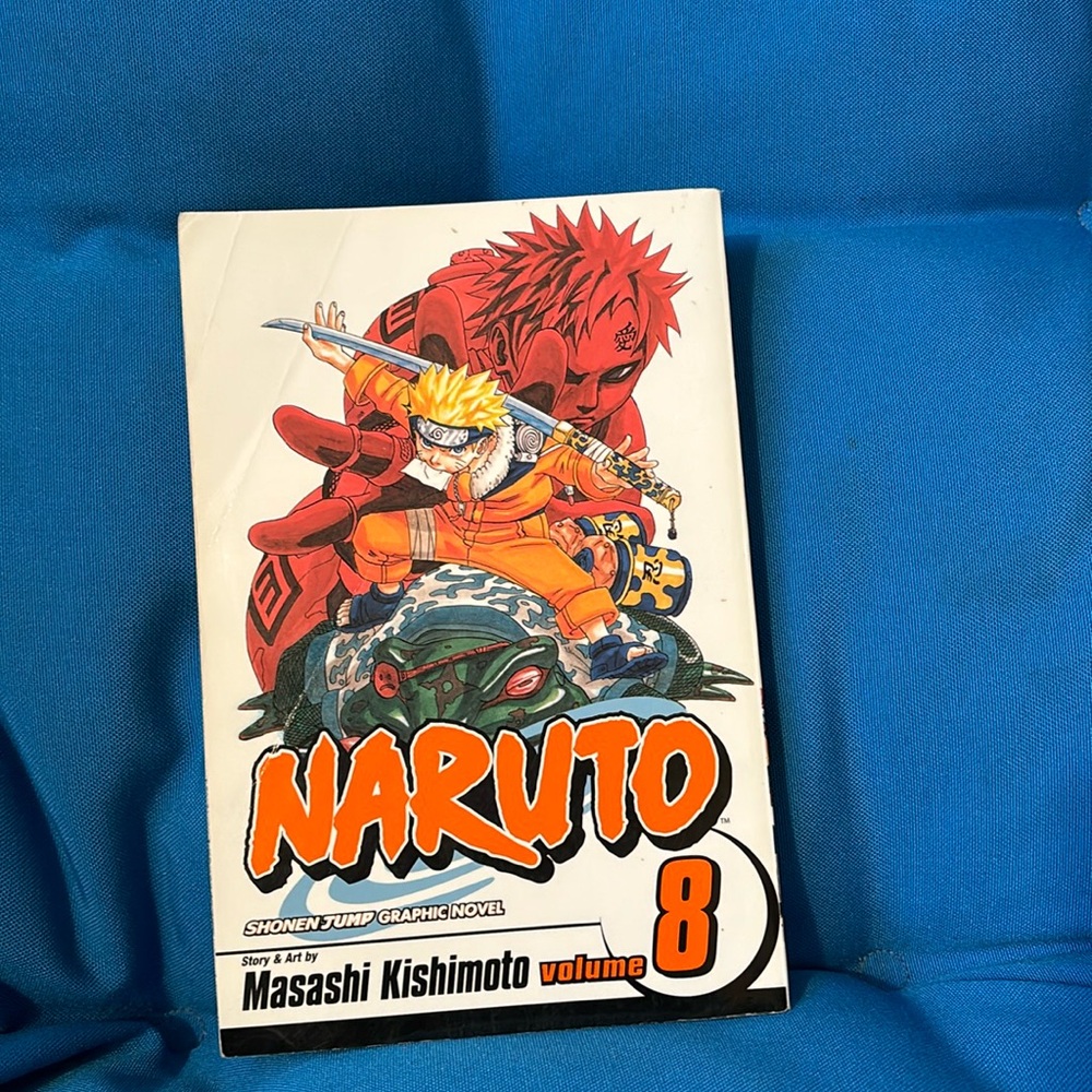 Naruto Comic Volume 8 Shonen Jump Rated T For Teens By Masashi Kishimato